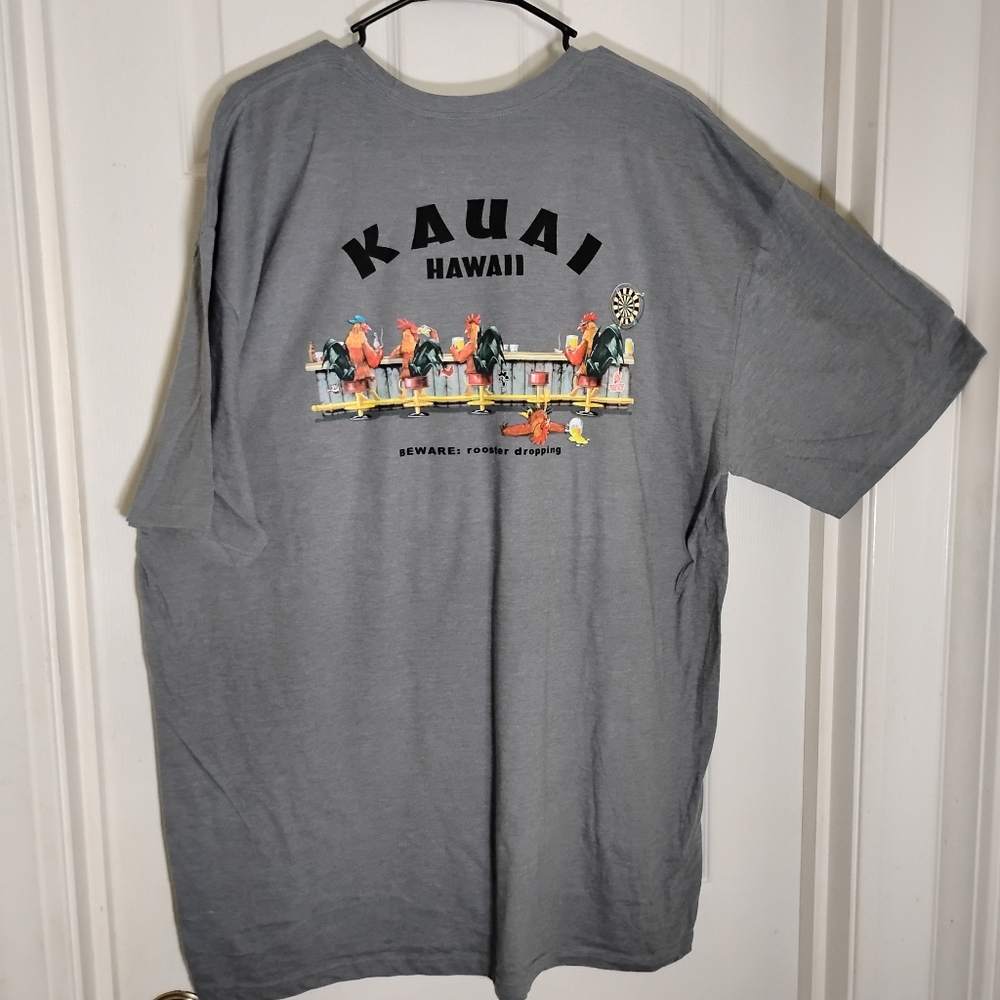 Kauai Hawaii Rooster Dropping Graphic T-shirt The Duck Company